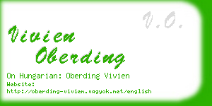 vivien oberding business card